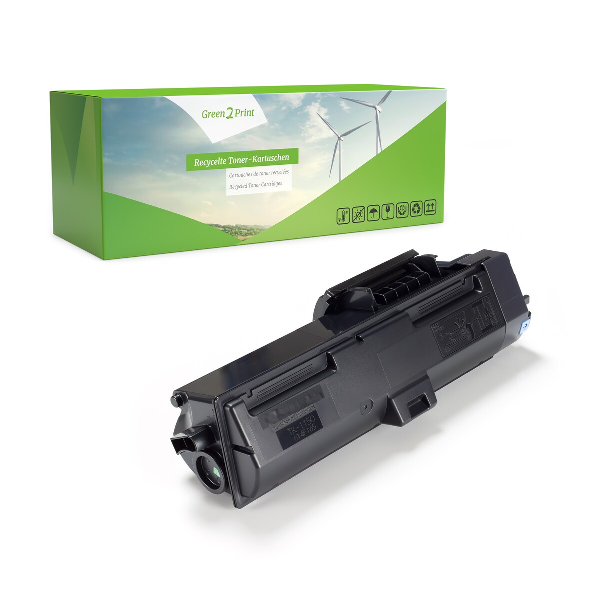 Green2Print Hochleistungstoner schwarz ersetzt Kyocera TK-1150, 1T02RT0NL0 passend für Kyocera ECOSYS M2135DN, M2635DN, M2735DW, P2235DW, P2235DN