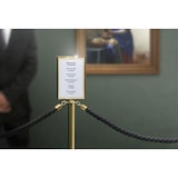 thumbnail of Securit® Classic Afzetpaal Voetstuk - Goud - Ronde kop - 90cm (Basis RS-CL-GO-A2 niet inbegrepen)
