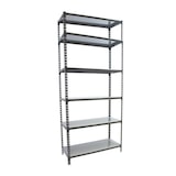 thumbnail of SimonRack Metallregal, 2500x1100x500 mm, 6 Ebenen, Metallboden, 200 kg Biegepunkt, Anthrazit/Verzinkt - Simonclick