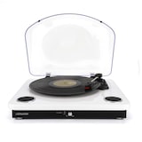 thumbnail of Platine vinyles Ledwood Round 300 Blanche  - 33-45-78 Tours avec haut-parleurs stéréo 2x5W, Bluetooth - Encodage sur USB