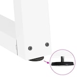 thumbnail of vidaXL Couchtischbeine V-Form 2 Stück Weiß 50x(42-43,3) cm Stahl