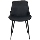 thumbnail of Silla de comedor Victoria con funda de terciopelo Negro