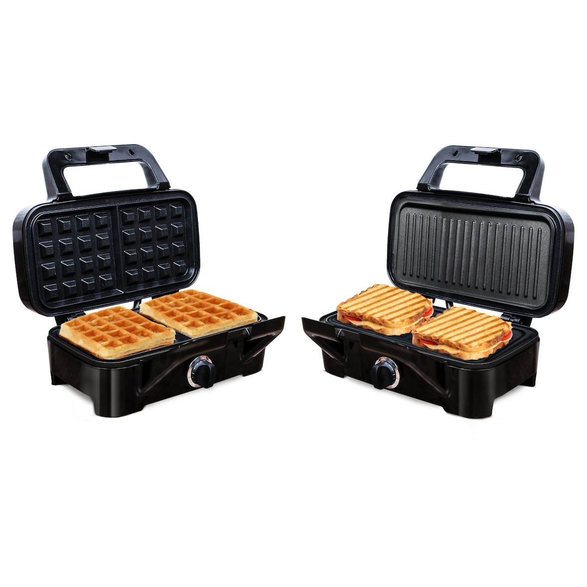 Little Balance 8368 Speedn Mixt 1200, Waffeleisen + Grill 2 In 1, 1 Waffelplatte, 1 Grillplatte, austauschbar, 1200 W, Edelstahl -.