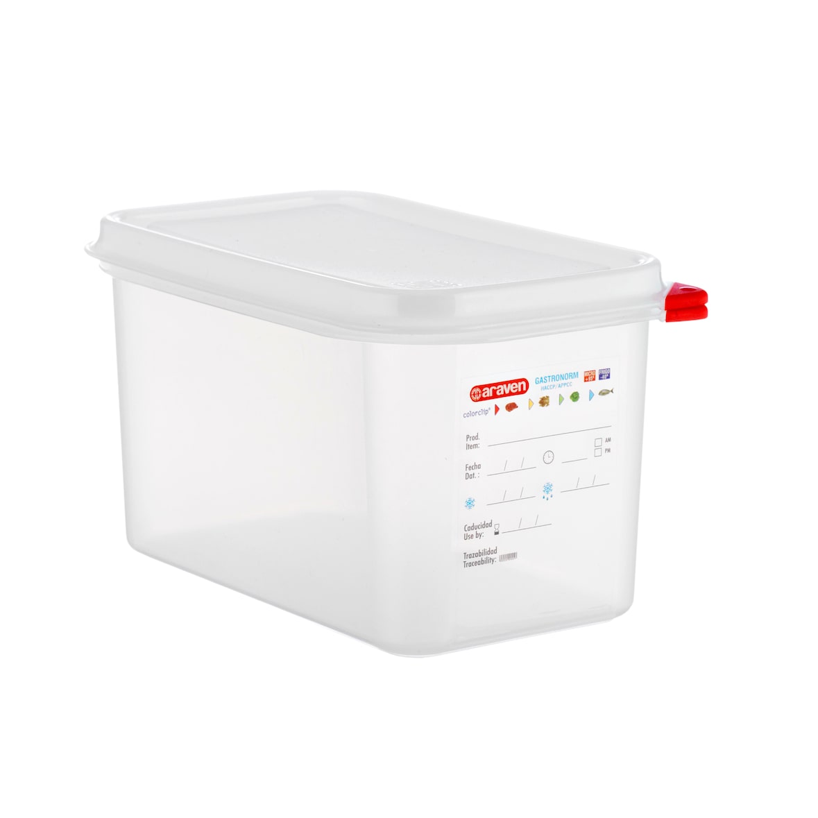 Contenitore Araven Gastronorm GN 1/4 Per Alimenti - 4.3 Litri - cm 26.5X16.2X15h