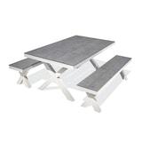 thumbnail of Table de jardin en aluminium et plateau HPL effet pierre - ANNECY