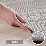 thumbnail of Carpetsale24 Outdoor Teppich Grau 240x340 cm, Wetterfest, ideal für Küche, Balkon, Terrasse, Garten auch Wohnzimmer, Skandinavisches Boho-Design