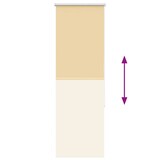 thumbnail of vidaXL Verdunkelungsrollo Beige 45x175cm Stoffbreite 40,7 cm Polyester