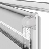 thumbnail of vidaXL Zebra rolgordijn 105x100 cm stofbreedte 100,9 cm lichtgrijs