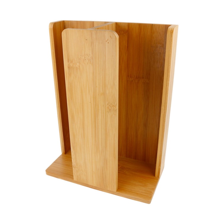 MONOUSO - Porta Copos e Tampas de Bambu 23x12x30cm (8 Uds)