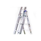 thumbnail of Stehleiter 3x9 Stufen Länge 5,3m 248x41cm ALU SZAGATO Stufenleiter Stehleiter ausziehbar Mehrzweckleiter Standleiter Schiebeleiter 3x9 Stehleiter