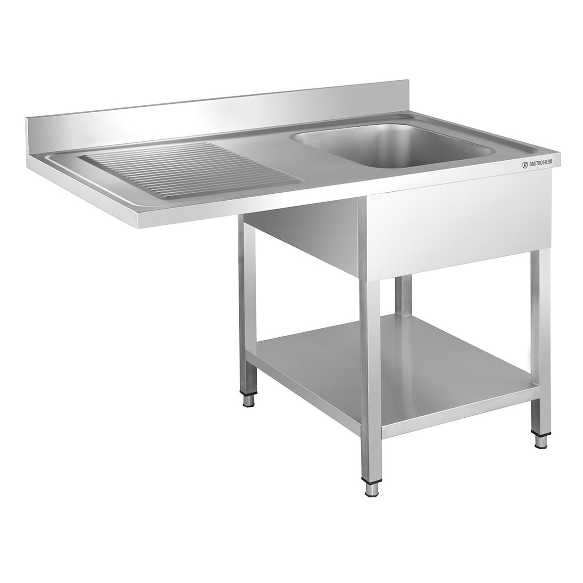 GastroHero Spülzentrum Basic 12x6 mit 1 Becken rechts