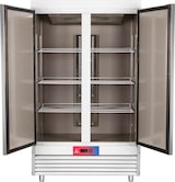 thumbnail of Gasfrit – Kühlschrank mit 2 Türen aus Edelstahl, tropikalisiert Klasse D. 1220 × 700 × 2050 mm