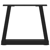 thumbnail of vidaXL Couchtischbeine V-Form 2 Stück Schwarz 40x(30-31,3) cm Stahl