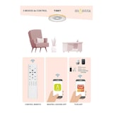 thumbnail of Plafón LED con ventilador TIBET BLANCO de Mantra