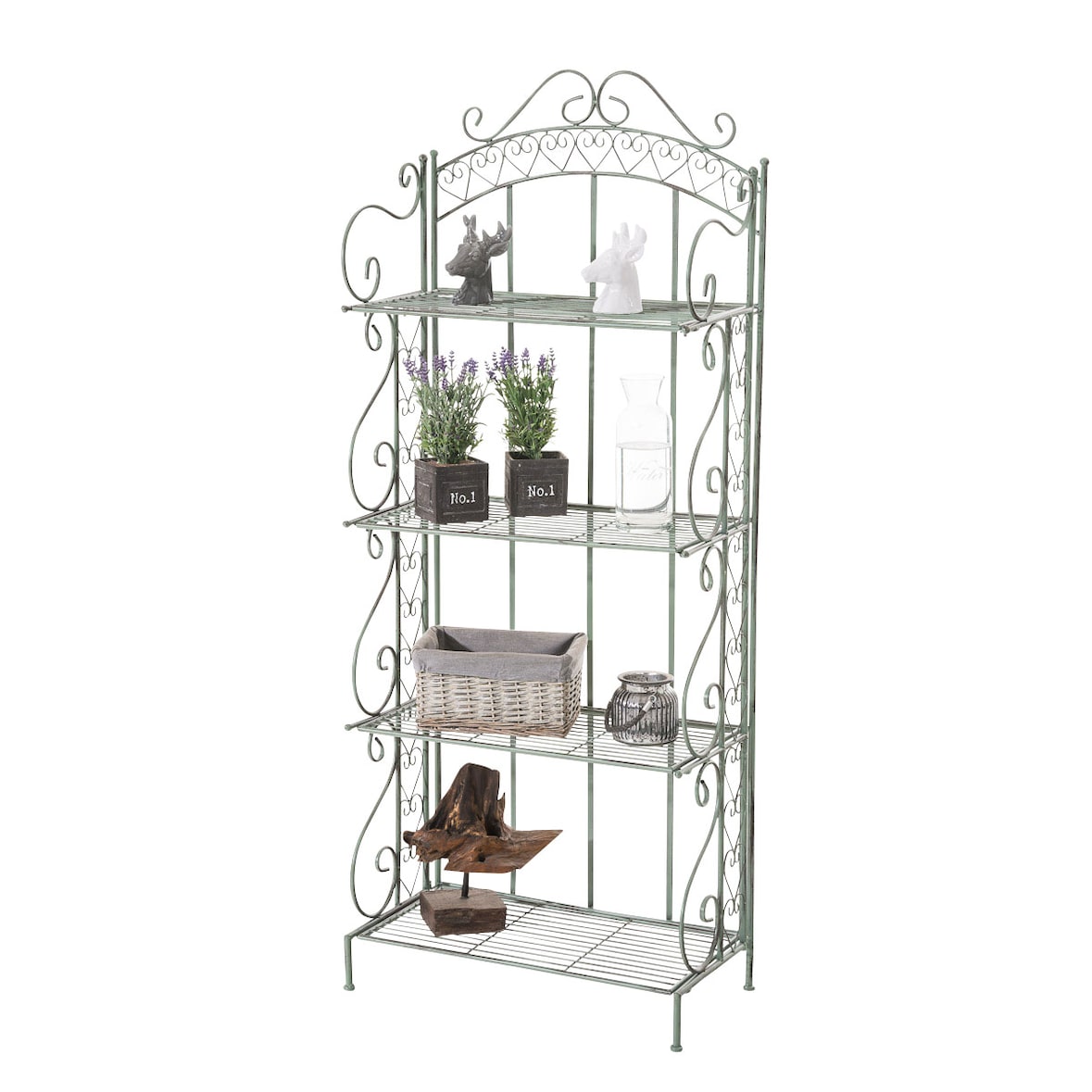 Estantería Antje Verde antiguo