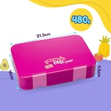thumbnail of schmatzfatz junior Lunchbox 6 Fächer 21,3 x 15 x 4,5 cm Fuchsiafarben
