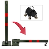 thumbnail of Parkplatzsperre Pfosten rund klappbar Absperrpfosten Parkpfosten Parksicherung