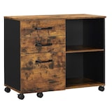 thumbnail of Helloshop26 - Armário de escritório com 3 gavetas e compartimentos abertos aparador para documentos A4 suporte para impressora 12_0002403