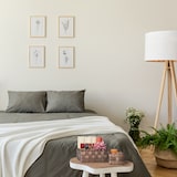 thumbnail of Relaxdays Aufbewahrungskorb, 6er Set, 4 Größen, Körbchen in Holzoptik, geflochten, Schrank & Regal, Kunststoff, braun