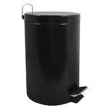 thumbnail of WellHome - Pattumiera da bagno 12L con pedale in acciaio inox 25x32x39,5 cm colore Nero - PBA