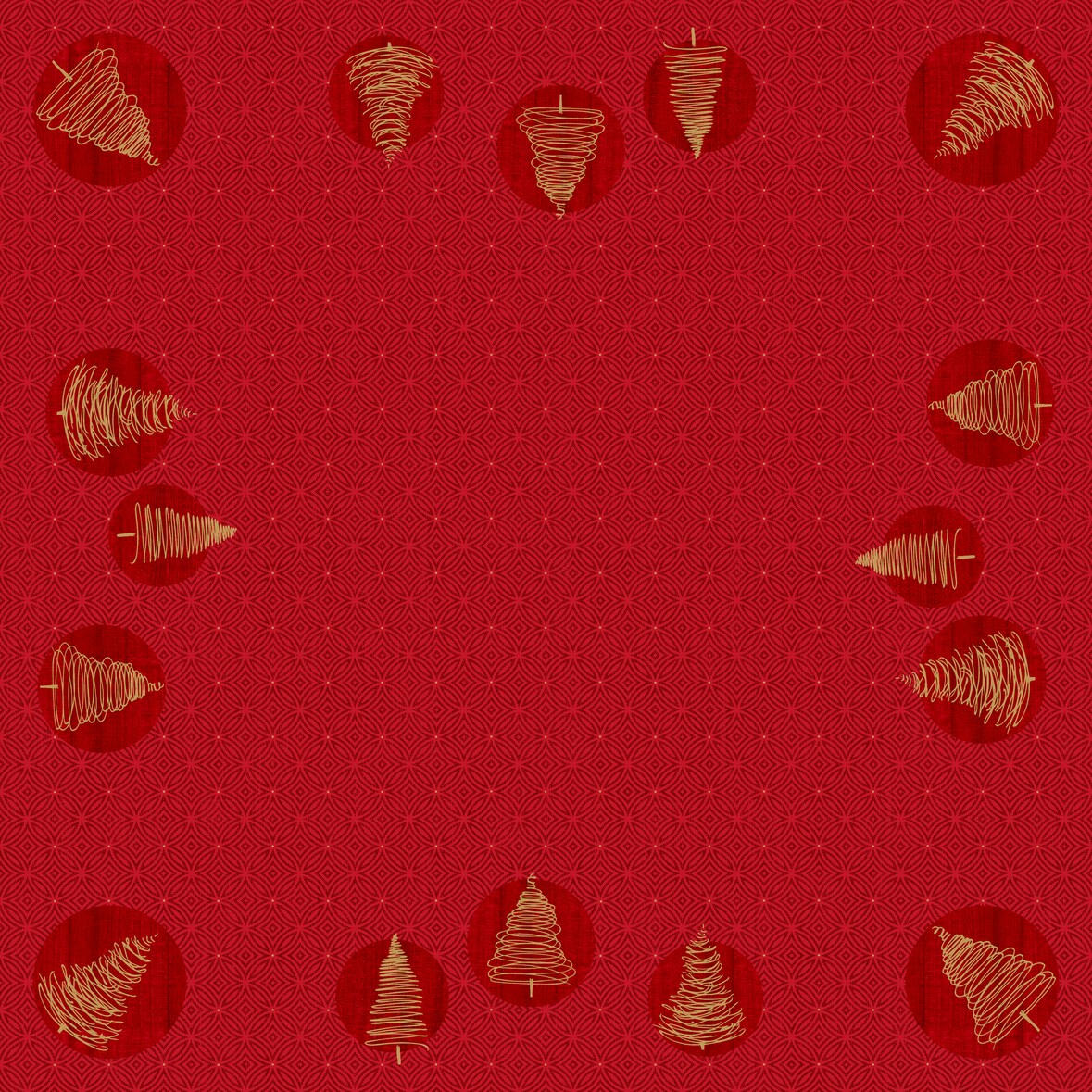 DUNI Mitteldecke 84 x 84 cm Elegant Trees
