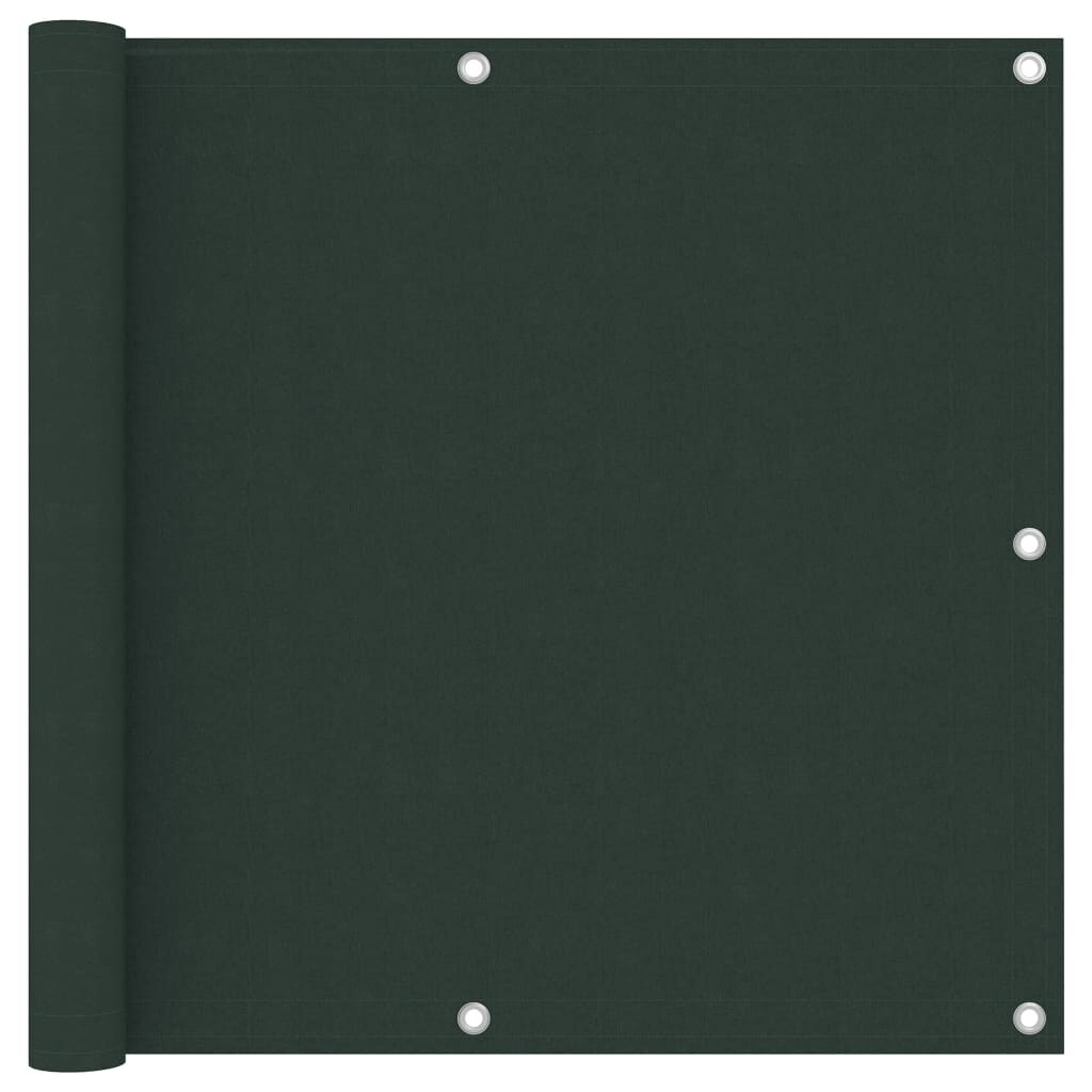Écran de balcon Vert foncé 90x300 cm Tissu Oxford Modèle Sunline