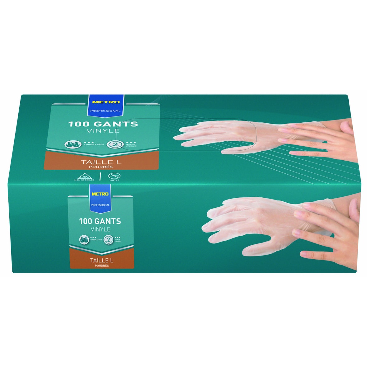 METRO PROFESSIONAL Gant vinyle taille L x 100