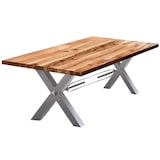 thumbnail of SIT Möbel Tischgestell X-Form | Stahl antiksilbern | B 80 x T 15 x H 73 cm | 07113-40 | Serie TOPS & TABLES