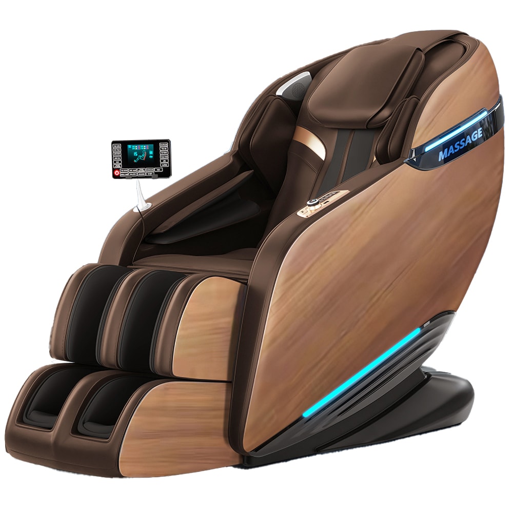 3D Massagesessel, MECHANICAL HANDS Wärmefunktion, Shiatsu, Zero Gravity, Bluetooth SL Schienen A32