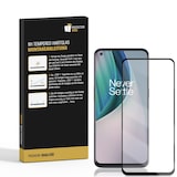 thumbnail of 4x 9H Hartglas für OnePlus Nord N100 FULL COVER Panzerfolie Displayschutz SW KLAR Panzerglas Schutzglas