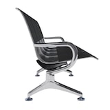 thumbnail of Wachtbank Airport Kunstleer zwart/zwart/4-zits