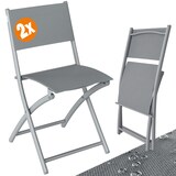 thumbnail of CASARIA® 2er Set Gartenstühle Klappbar Grau