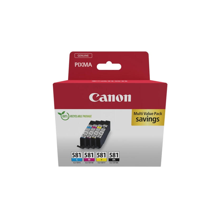 Cartouche D'encre - Canon - Cli-581 - Multi-couleurs - Jet D'encre - Compatible