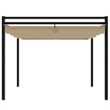 thumbnail of vidaXL Prieel met uittrekbaar dak 3x3 m aluminium taupe