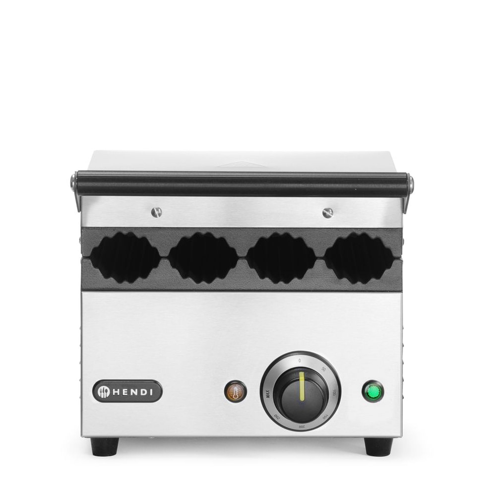 HENDI Contactgrill voor hotdogs en wraps, 220-240V/1800W, 385x285x(H)254mm