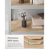 thumbnail of Helloshop26 - Étagère charge lourde à 5 niveaux meuble de rangement en acier montage sans outil étagère de garage pour boîtes à 12_0005571