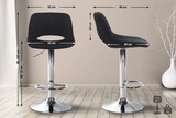 thumbnail of DELUKE® Barhocker JAKSON - Schwarz, Samt, Chrom | Barhocker mit Lehne Barstuhl Tresenhocker Tresenstuhl Kneipenhocker Kneipenstuhl