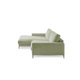 thumbnail of KAWOLA Ecksofa CARA Sofa Recamiere links Cord olivgrün