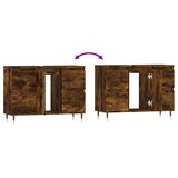 thumbnail of vidaXL Badschrank Räuchereiche 80x33x60 cm Holzwerkstoff