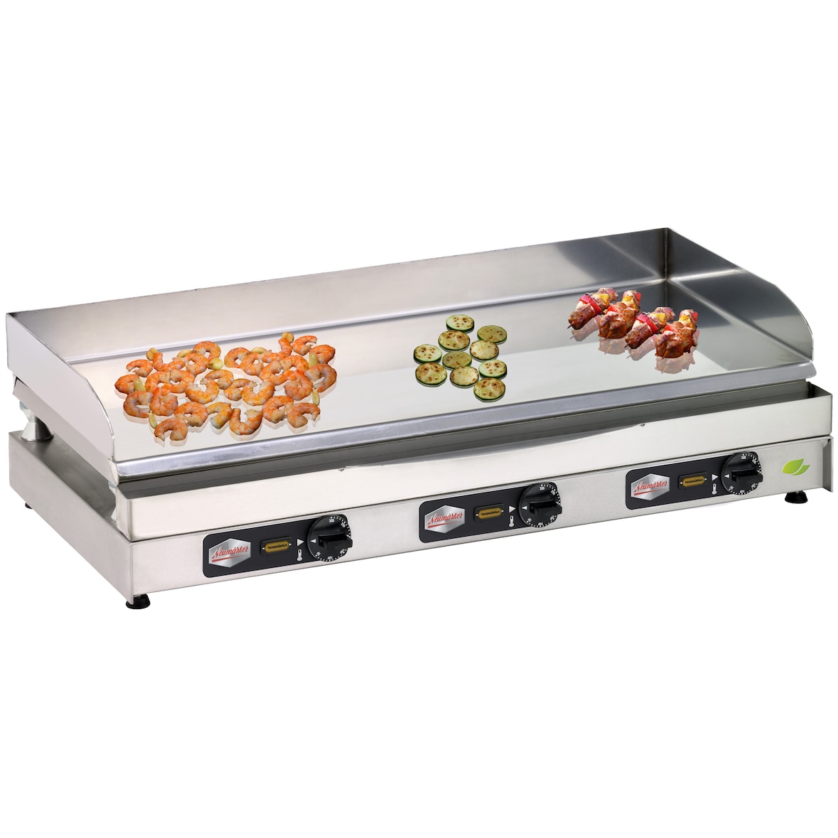 Neumärker® Chromstahlbräter Classic | Elektrische Griddleplatte | Grillfläche 900x400 mm