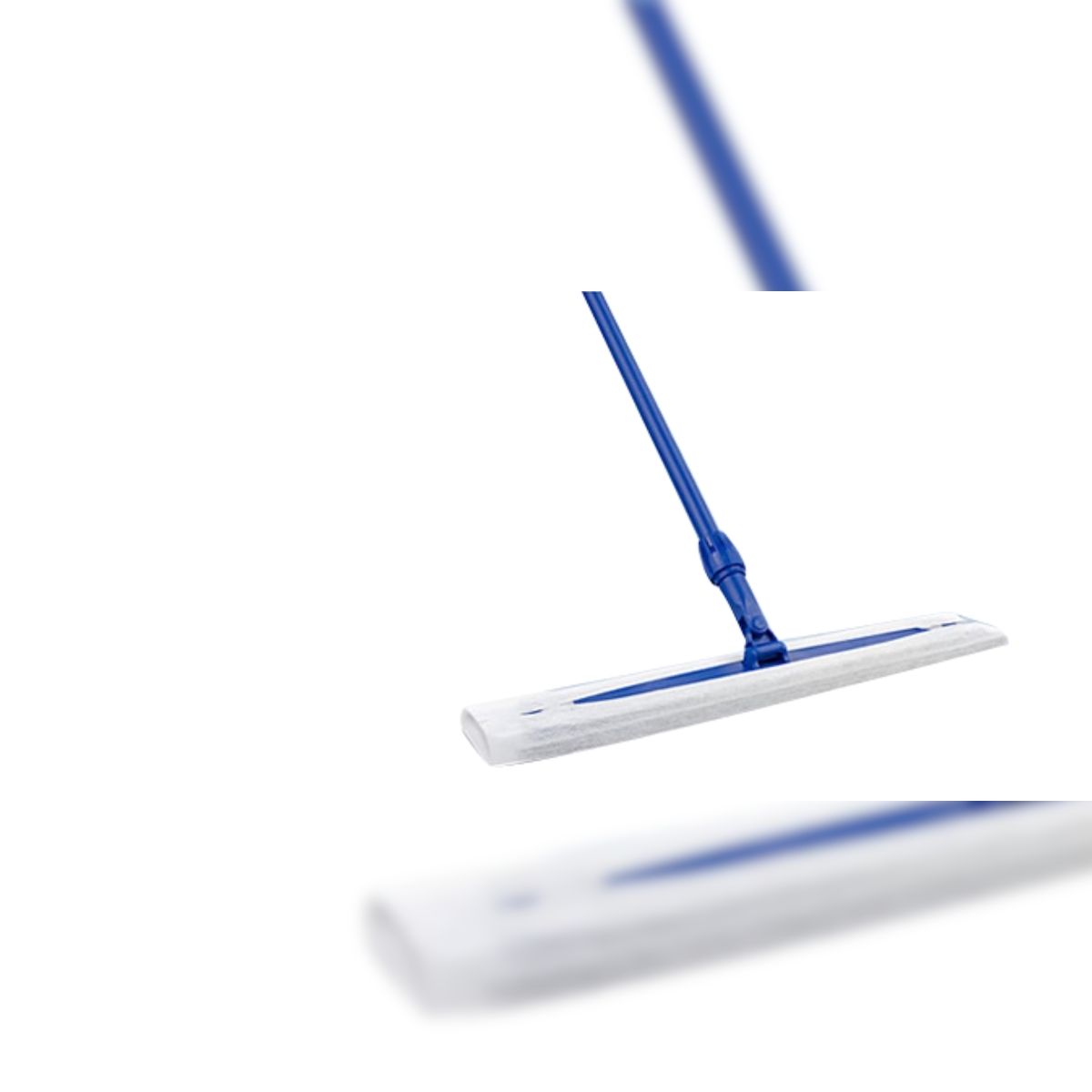 CleanSV Bodenwischer Set Trocken, Trapezwischer 50 cm, Teleskopstiehl, 100 Staubbindetücher, Staubtuch