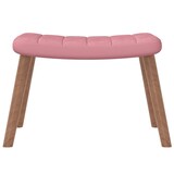 thumbnail of vidaXL Schaukelstuhl mit Hocker Samt Rosa