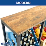 thumbnail of DanDiBo Getränkekistenregal 4 Kisten mit Ablage Holz Metall 96564 Getränkeregal Kistenregal Getränkekistenhalter