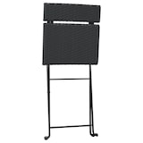 thumbnail of vidaXL 3-tlg. Bistro-Set Klappbar Schwarz Poly Rattan