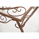 thumbnail of Mesa de ferro Zarina, 50 x 45 cm marrom antigo