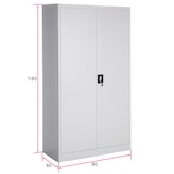 thumbnail of tectake Lockerkast met 6 vakken en hanggedeelte - grijs, 80 cm - 404383