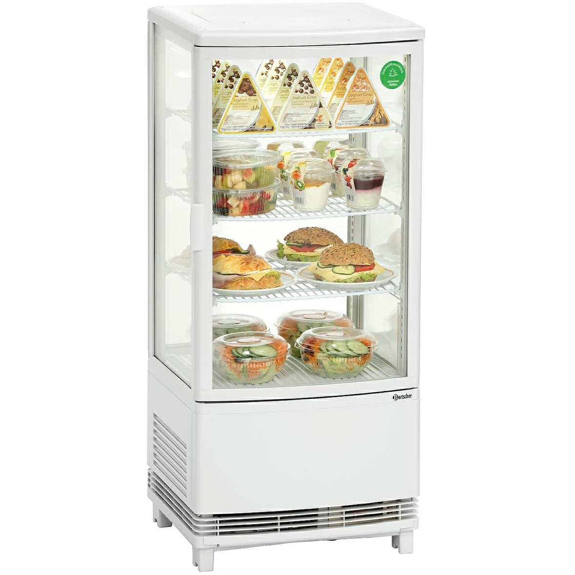Vitrina refrigerada puerta curva Bartscher 86L 700678G