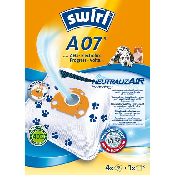 Swirl A 07 NeutralizAir Zylinder-Vakuum Staubbeutel
