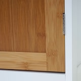 thumbnail of Cómoda HWC-A85, Cómoda de baño Bambú, 71x40x31cm blanco