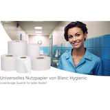 thumbnail of Liegenabdeckung, Medizinalrolle, Wickeltischabdeckung 2-lagig 9 Rollen, weiß, perforiert, Breite 50cm Lauflänge 50m